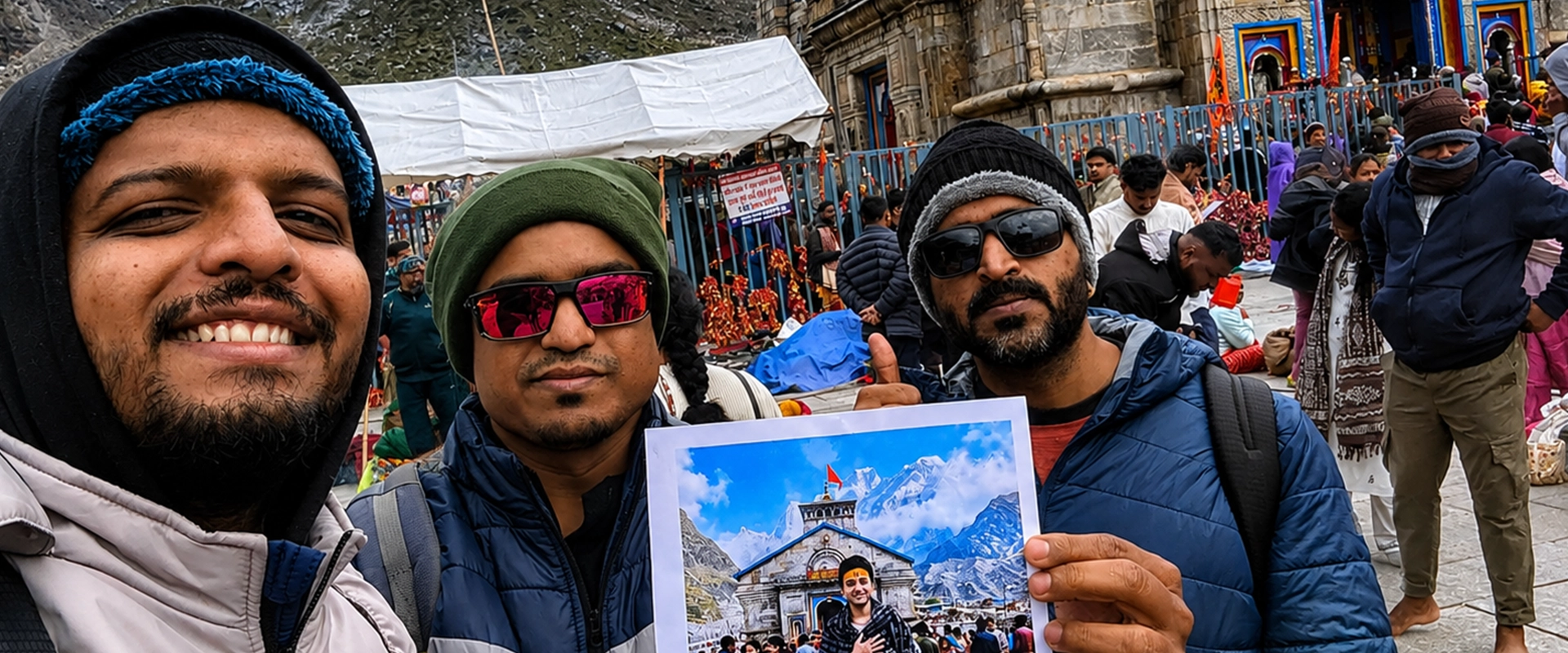Friends travelling together in Uttarakhand with Travelophila